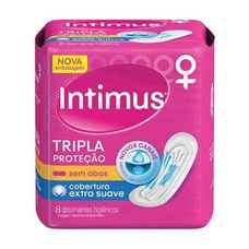 Absorvente Intimus Tripla Proteção Cobertura Extra Suave Sem Abas