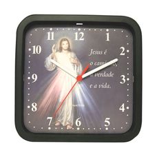 RELOGIO PAREDE JESUS QUAD 51376-5/51476-2
