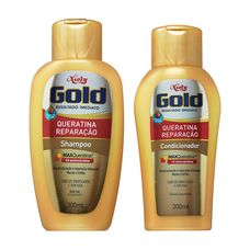 Shampoo 275ml + Condicionador 175ml Niely Gold Max Queratina