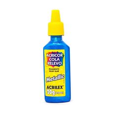 Cola Crystal Metallic Azul Acrilex