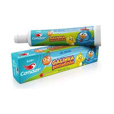 Gel Dental Condor Baby Galinha Pintadinha Sem Flúor 0-2 Anos Com 50g
