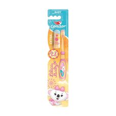 Escova Dental Infantil Lilica Ripilica 0 a 2 Anos - Laranja/Rosa