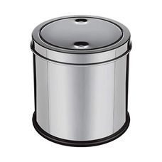 Lixeira com Tampa Basculante Inox 3 Litros Euro Home