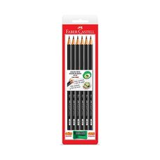 Lápis Grafite Sextavado 1205 Com 6 Unidades+1 Apontador