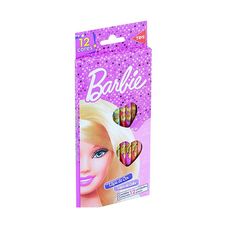 LAPIS DE COR BARBIE SEXTAVADO 12 CORES