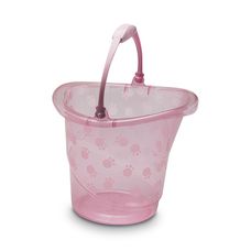 Balde 13 Litros Translucido Hora do Banho Rosa - Adoleta Bebe