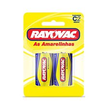 Pilha Rayovac As Amarelinhas C Média com 2 Unidades
