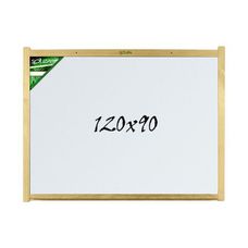 QUADRO BRANCO C/PERFIL MADEIRA 120X90 6122