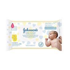 Lenço Umedecido Johnson's Baby Recém-Nascido 48 Unidades