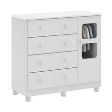 COMODA ULI C/PORTA BCO/BCO