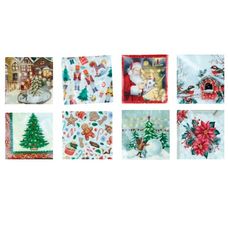 Guardanapo Decorado de Natal 20 Folhas 33x33cm Yangzi