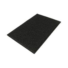 TAPETE VINIL 60X40CM SILVER PRETO - KAPAZI
