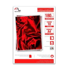 Papel Fotografico Glossy Tam.a4 C/10fls 180gr