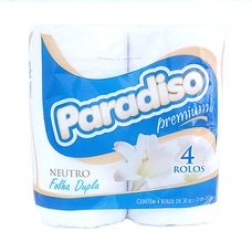 Papel Higiênico Paradiso Premium Folha Dupla 30m 4 Rolos