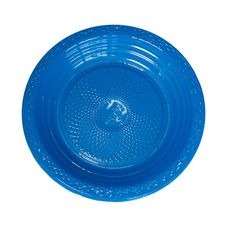 Prato Descartável 15cm Azul Escuro Com 10 Unidades - Forfest