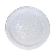 Prato Descartável Raso 20,5cm Branco Com 10 Unidades - Forfest