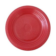 Prato Descartável 15cm Vermelho Com 10 Unidades - Forfest