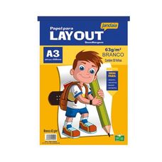 Bloco de Papel Layout Jandaia Basic Art A3 – 50 Folhas