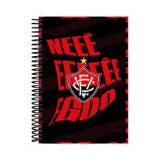 Caderno Espiral Universitário Capa Dura 10x1 E.C.Vitória 160 Folhas - Baag - Capas Sortidas