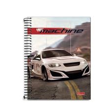 Caderno Univ C/D 1x1 96F Hot Machine - Cadersil - Capas Sortidas