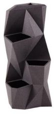 Vaso Vertical Angolo 32cm Grafite Jvvag32