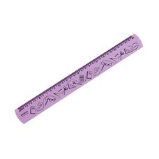 Regua 30cm Neon Roxa 10270057