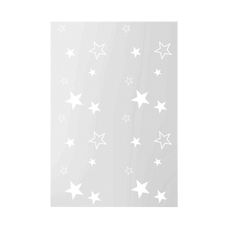Saco Decorado 10x15cm Estrelas Branco com 50 Unidades - Camp Festas