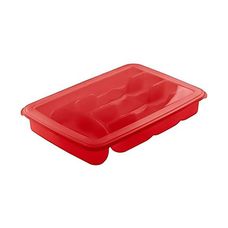 Organizador Porta Talheres Com Tampa Vermelho - Sanremo