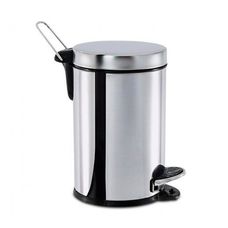 Lixeira Inox com Pedal e Balde 12 Litros Brinox