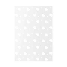 Saco Decorado 15x22 Coracao Branco C/50