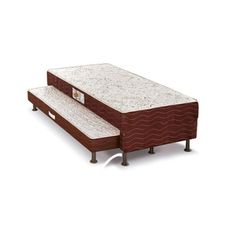 Cama Box Conjugado Solteiro Rubi com Cama Auxiliar 42x88x188cm - Reconflex