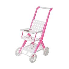 Carrinho de Boneca Rosa - Cardoso Toys