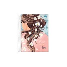 Caderno Univ C/D 12 Matérias 240F It Girl - Jandaia - Capas Sortidas