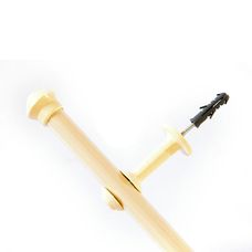 Kit Varão Para Cortina Pratiko Palha 19mm 1,50mt - Bella Arte