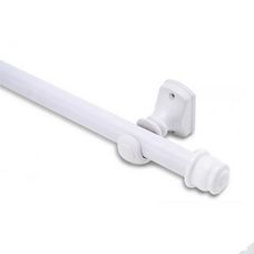 Kit Varão Para Cortina Pratiko Branco 28mm 2,00mt - Bella Arte
