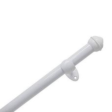 Kit Varão Para Cortina Pratiko Branco 28mm 2,50mt - Bella Arte
