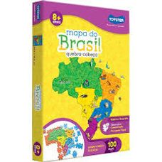Quebra-Cabeça Mapa do Brasil 100 Peças - Toyster