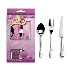 CONJ.TALHERES INOX PRINCESAS C/3PCS Y697