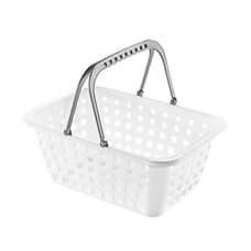 Cesto Plástico C/alca Branco g Or55451