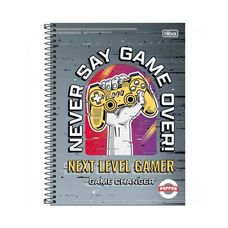 Caderno Espiral C/D Universitário 10 Matérias Pepper Masculino 160F - Tilibra - Capas Sortidas