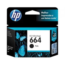 Cartucho Preto 664 F6v29ab Hp