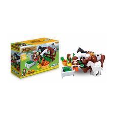 Blocos de Encaixe 89pcs Fazenda Dia de Colheta