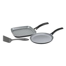 Jogo Bistequeira/panquequeira Alum.3pcs Turim
