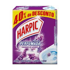 Pedra Sanitária Harpic Pedra Aroma Plus Lavanda 20g 40% Desconto