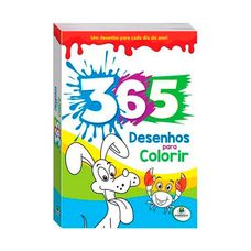Livro 365 Desenhos P/colorir Azul 1144847