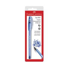 Caneta Esferográfica Faber Castell 061 Ice Azul