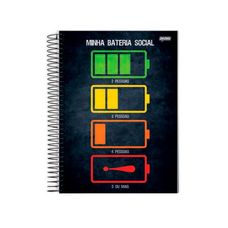 Caderno Univ C/D 1x1 96F Insano - Jandaia - Capas Sortidas