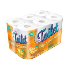 Papel Higiênico Carinho Folha Dupla Toilet 12x30m