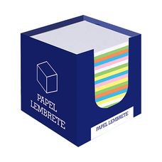 Papel Lembrete Memo Box 80x92mm 5 Cores 500fls