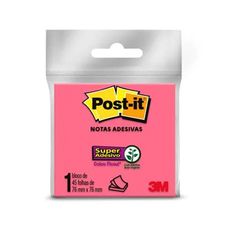 Blocos de Notas Adesivas Post-it 3M 76x76mm Rosa 45 Folhas